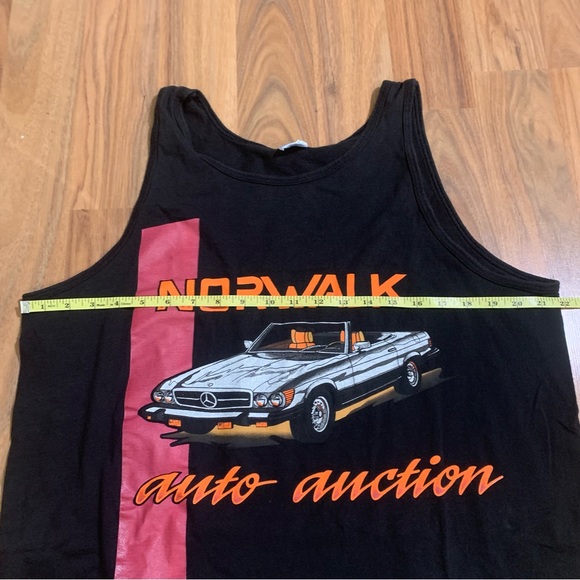 Vintage Norfolk Auto Auction Mercedes Benz SL Convertible Graphic Tank Top XL - Picture 5 of 6